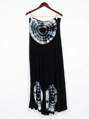 INC Shibori Tie-Dye Convertible Boob Tube Maxi 🖤XL